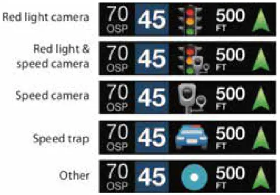 ESCORT MAXCAM 360c Driver Alert System - Icon 6