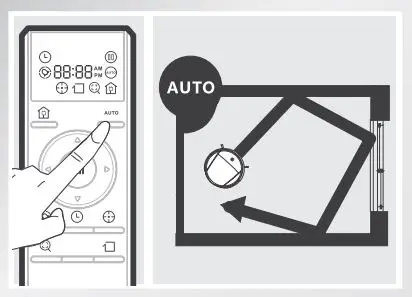 ECOVACS Deebot 8 Robot Vacuum Cleaner Instruction Manual - AUTO Cleaning Mode