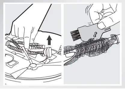 ECOVACS Deebot 8 Robot Vacuum Cleaner Instruction Manual - Cleaning the Main Brush