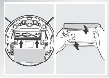 ECOVACS Deebot 8 Robot Vacuum Cleaner Instruction Manual - If the mopping feature was used, remove the Cleaning Cloth Plate