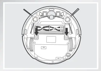ECOVACS Deebot 8 Robot Vacuum Cleaner Instruction Manual - Line up the Direct Suction Option tabs with the slots on the bottom of the robot