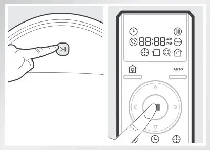 ECOVACS Deebot 8 Robot Vacuum Cleaner Instruction Manual - Pause