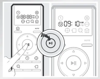 ECOVACS Deebot 8 Robot Vacuum Cleaner Instruction Manual - Press button to confirm and save the scheduled cleaning time