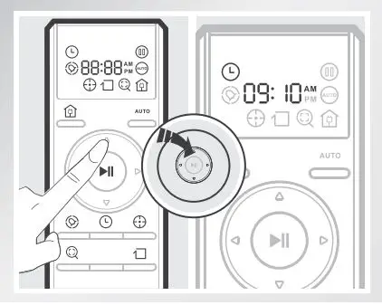 ECOVACS Deebot 8 Robot Vacuum Cleaner Instruction Manual - Press the up and down Direction Control buttons to adjust the times