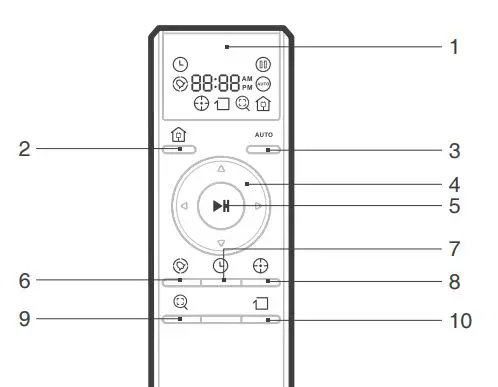 ECOVACS Deebot 8 Robot Vacuum Cleaner Instruction Manual - Remote Control