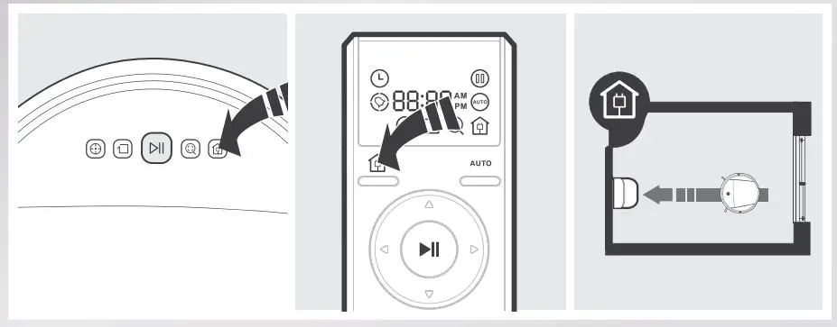 ECOVACS Deebot 8 Robot Vacuum Cleaner Instruction Manual - Return to Charger Mode