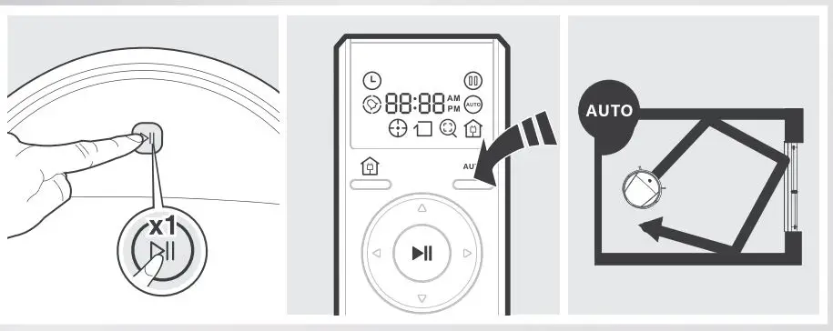 ECOVACS Deebot 8 Robot Vacuum Cleaner Instruction Manual - Start