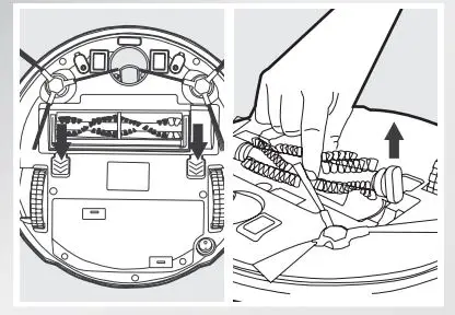 ECOVACS Deebot 8 Robot Vacuum Cleaner Instruction Manual - Turn the robot over