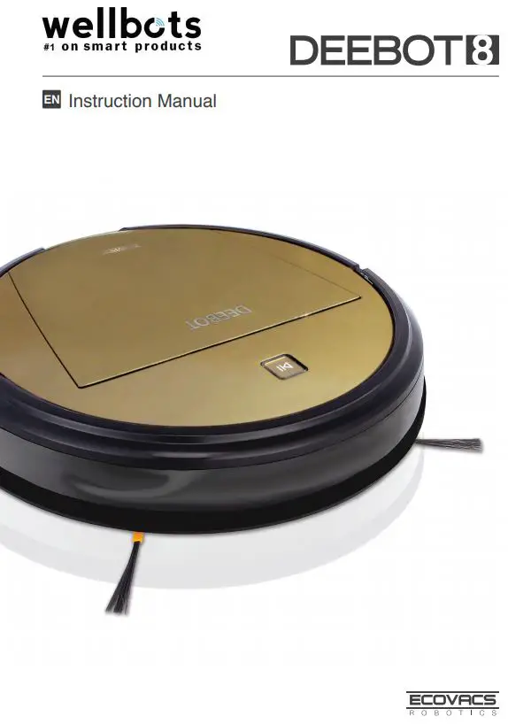 ECOVACS Deebot 8 Robot Vacuum Cleaner Instruction Manual