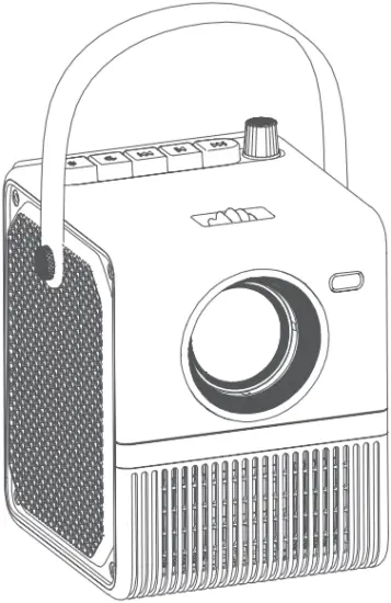 emotn H1 Full HD 1080P Portable Projector