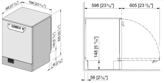 Miele PG 8055 Front Loading Dishwasher - fig1