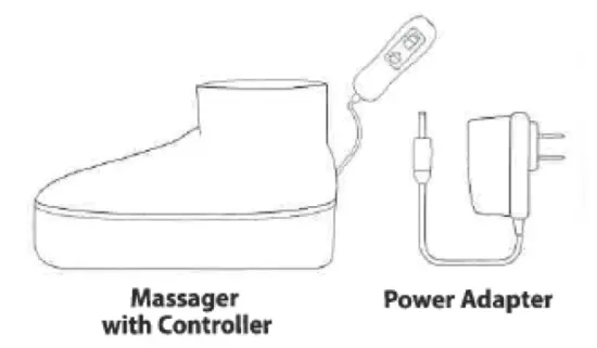 NuvoMed NFMV-4 Heated Foot Massager 1