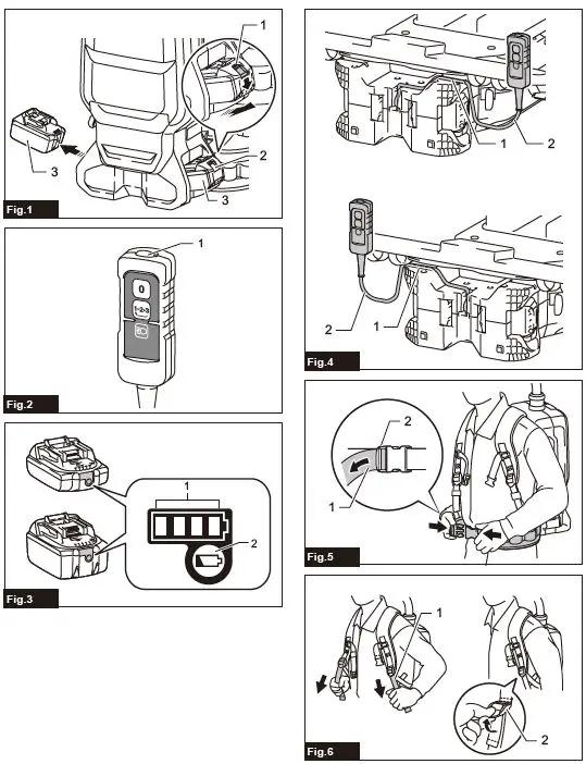 makita DVC660 Cordless Backpack Vacuum Cleaner1