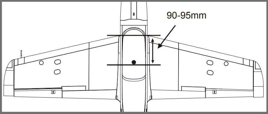FMS Pilatus 1100MM Instruction Manual - Check the C.G. (Center of Gravity)