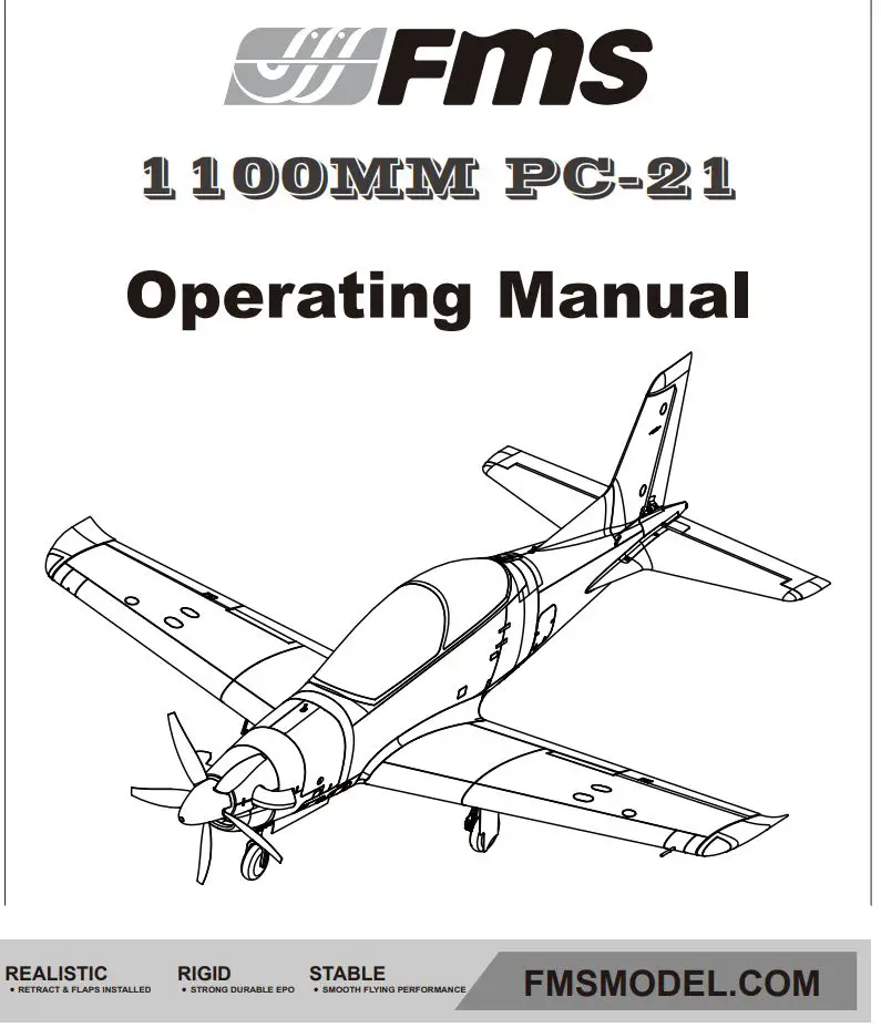 FMS Pilatus 1100MM Instruction Manual