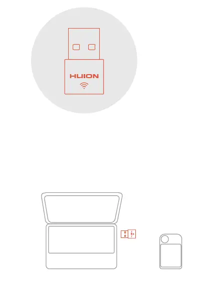 HUION Mini Keydial KD100 Shortcut Remote Controller for Pen Display FIG 2