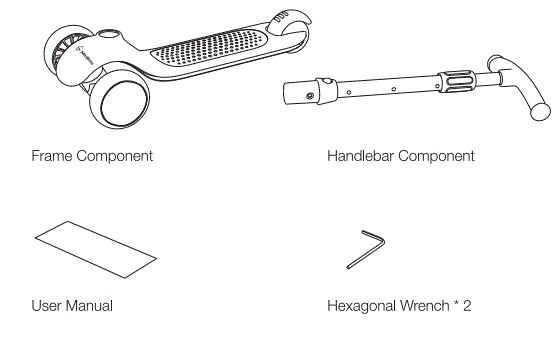 MiniBoss MB-S1 Three Wheel Kids Kick Scooter fig 1