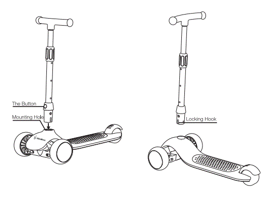 MiniBoss MB-S1 Three Wheel Kids Kick Scooter fig 22