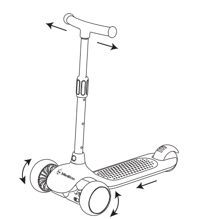 MiniBoss MB-S1 Three Wheel Kids Kick Scooter fig 4