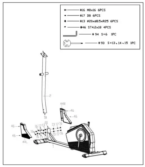 SUNNY Health Fitness SF E3890 Programmable Cardio Elliptical Trainer - INSTRUCTION 1