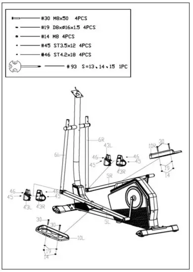 SUNNY Health Fitness SF E3890 Programmable Cardio Elliptical Trainer - INSTRUCTION 5