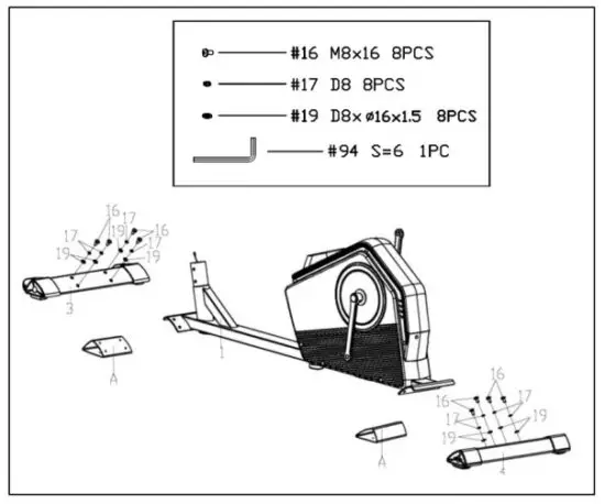 SUNNY Health Fitness SF E3890 Programmable Cardio Elliptical Trainer - INSTRUCTION
