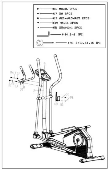 SUNNY Health Fitness SF E3890 Programmable Cardio Elliptical Trainer - INSTRUCTION 7