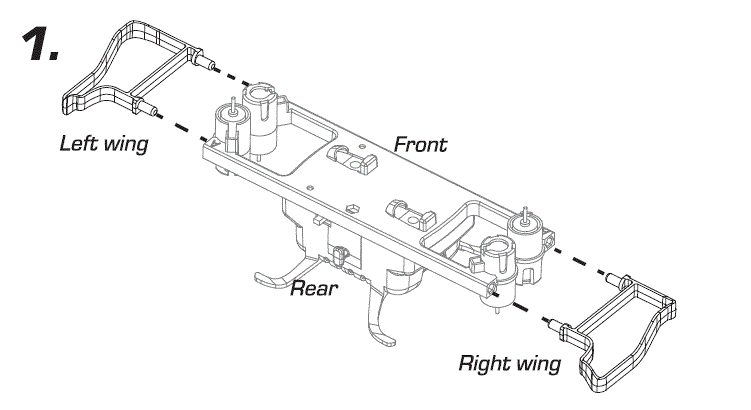 FORCE1 F1 Stunt Riders Mini Flaying Action Figures FIG 1
