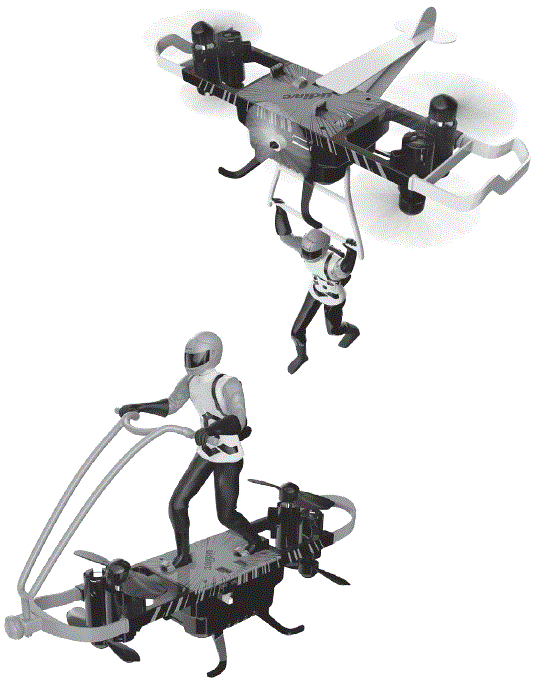 FORCE1 F1 Stunt Riders Mini Flaying Action Figures PRODUCT