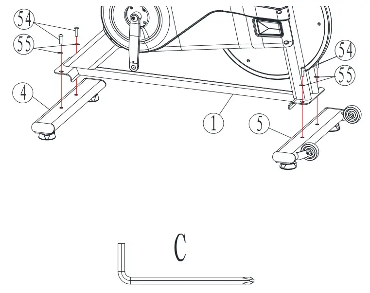 FITWAY FW 500IC Fitness Indoor Cycle - ASSEMBLY 2