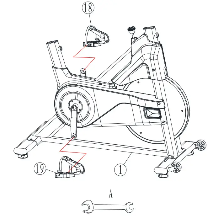 FITWAY FW 500IC Fitness Indoor Cycle - ASSEMBLY 3