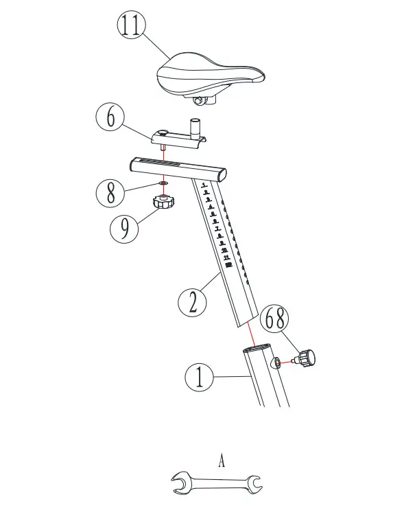 FITWAY FW 500IC Fitness Indoor Cycle - ASSEMBLY 5