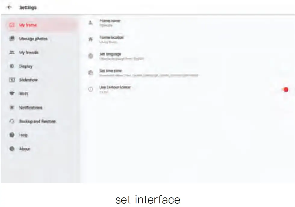 Shenzhen MEMORY01 Digital Photo Frame - Navigating