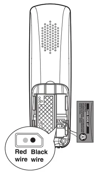 Installation with 2-line jack- If the batter