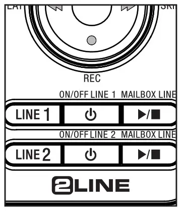 Installation with 2-line jack-answer and end a