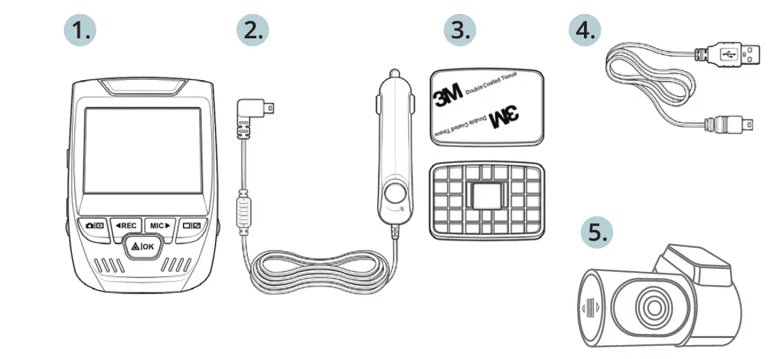 REXING V1P-4K UHD Front and Rear Dash Cam fig 2