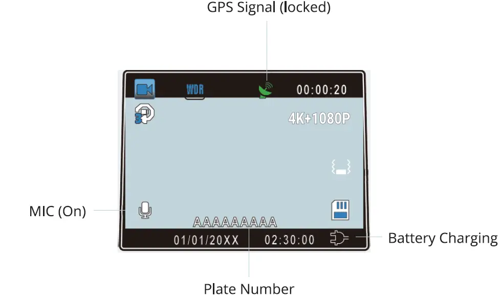 REXING V1P-4K UHD Front and Rear Dash Cam fig 7