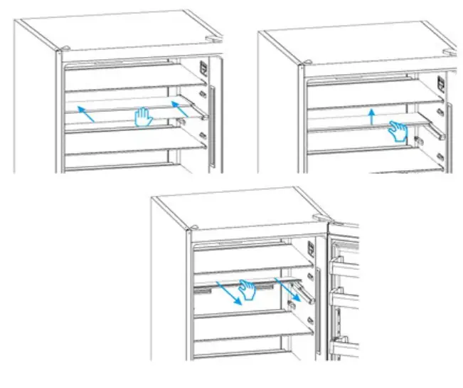 BUSH FE54152B Combi Fridge Freezer - glasses up