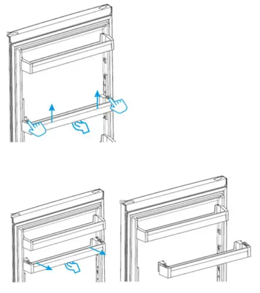 BUSH FE54152B Combi Fridge Freezer - unlock
