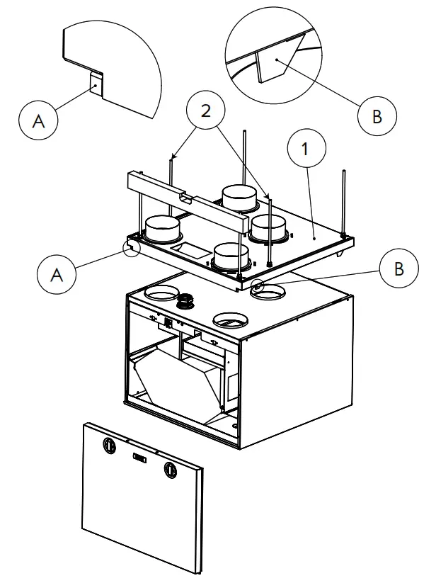 vallox 99 MV CEILING MOUNTING PLATE - fig