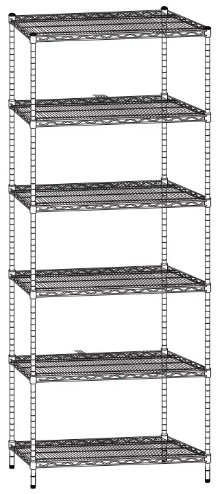 HDX 525441 6 Shelf Storage Unit
