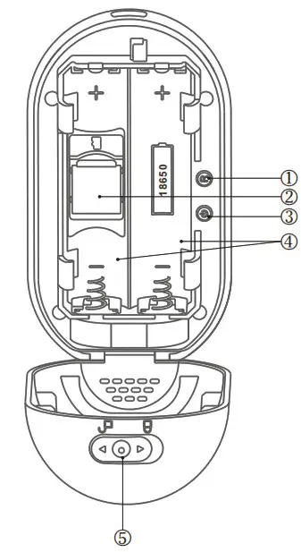 DENVER IOB-208 Wi-Fi IP Outdoor Smart Camera -Charge LED
