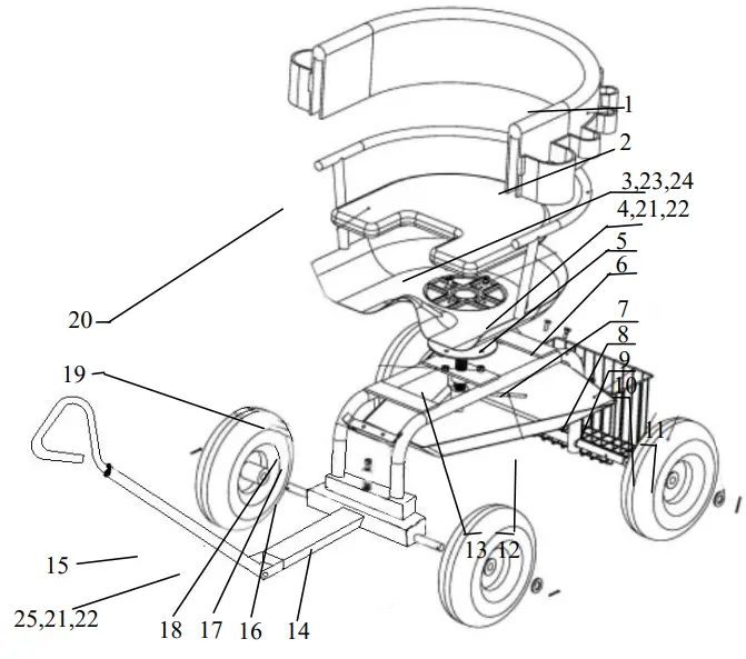 CASTLECREEK Deluxe Heavy Duty Garden Sea - DIAGRAM