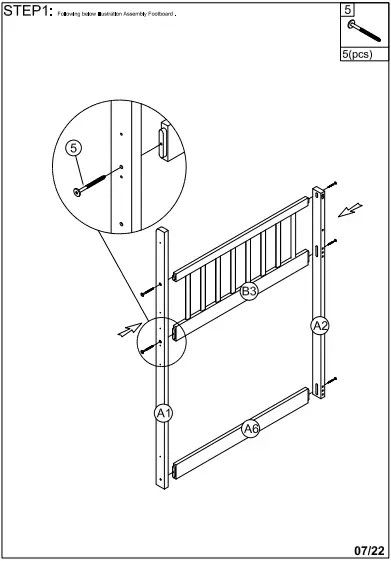 WALKER WF292713 Red Twin Size Loft Bed Wooden Bed-fig6