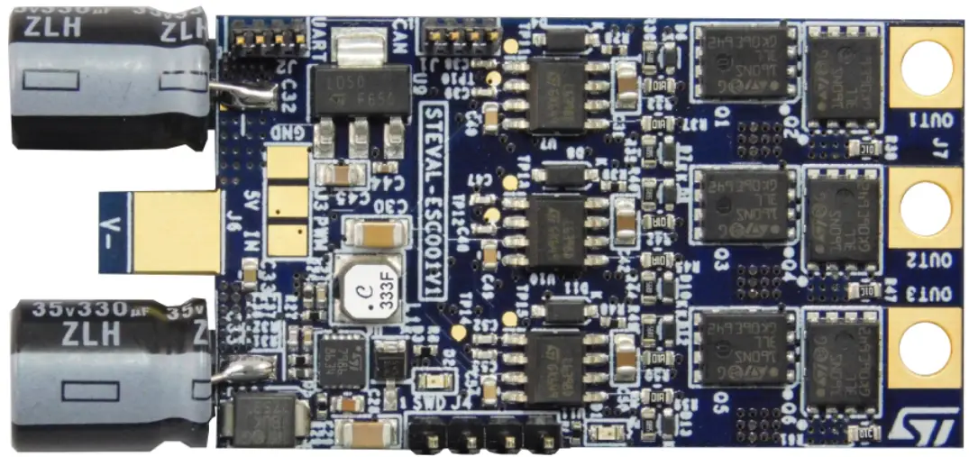 ST UM2197 Electronic Speed Controller for BLDC and PMSM Three Phase Brushless Motor - Bord