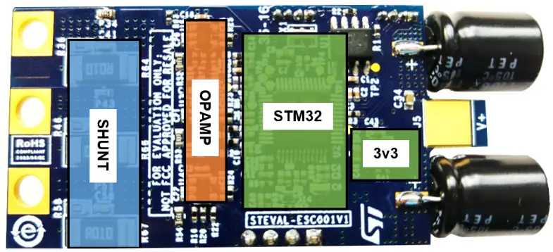 ST UM2197 Electronic Speed Controller for BLDC and PMSM Three Phase Brushless Motor - diagram