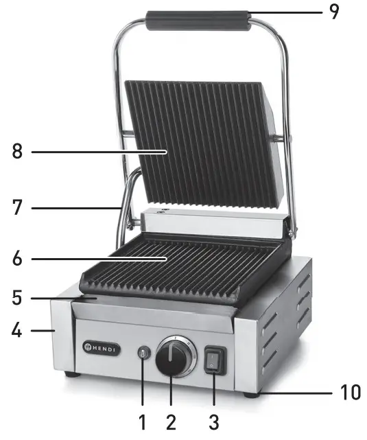 HENDI CONTACT GRILL - Exterior Structure