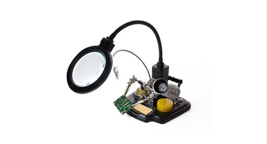 Velleman Vthhsc Soldering Centre With Helping Hand And Magnifier User Manual