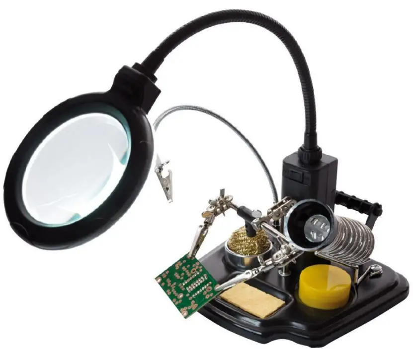 velleman VTHHSC Soldering Centre with Helping Hand And Magnifier