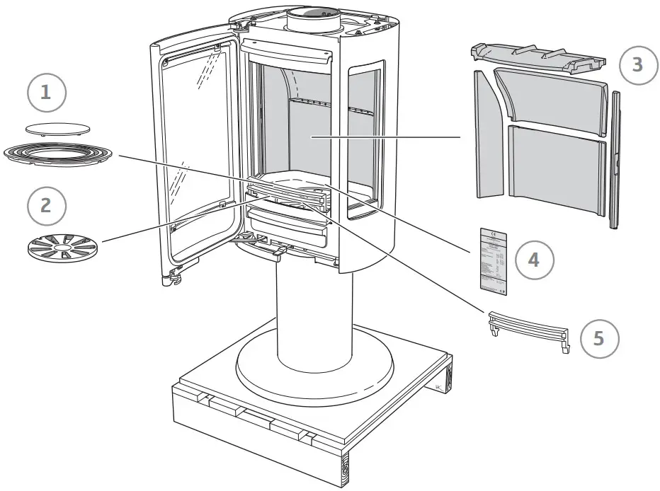 Contura C886G Wood Burning Stove - Fig 4